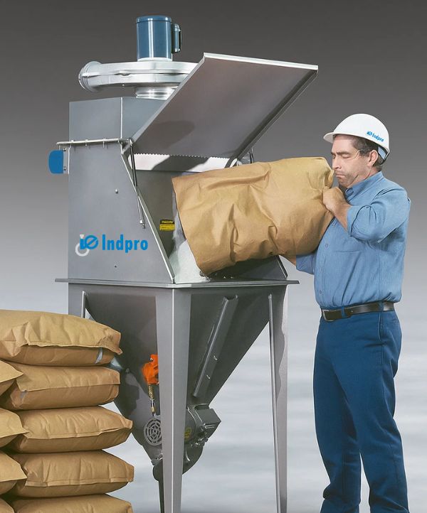 bag dump station for raw material handling - Indpro