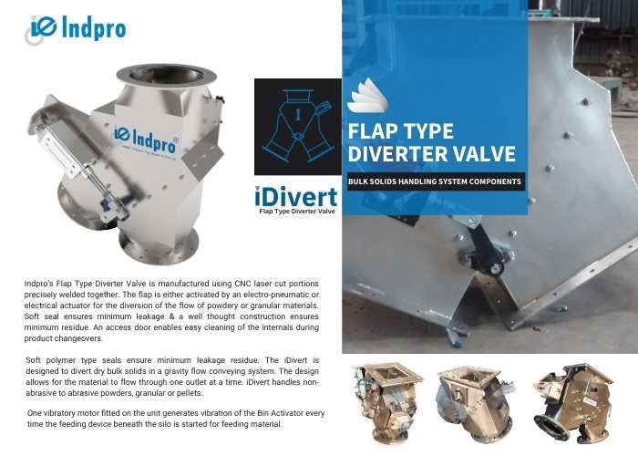 Flap Type Diverter Diverter Valve Brochure pdf  - Indpro Engineering Pune