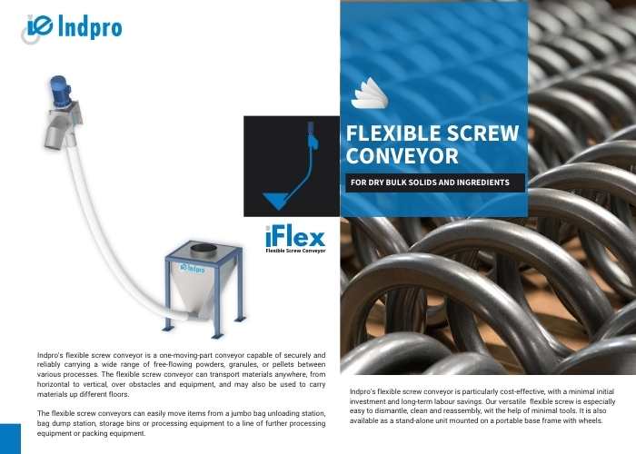 Flexible Screw Conveyor Brochure pdf  - Indpro Engineering Pune