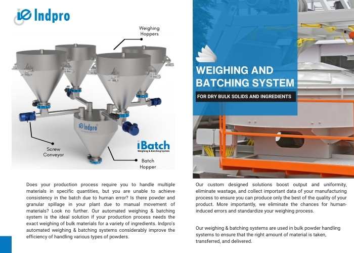 Weighing Batching System Brochure pdf  - Indpro Engineering Pune