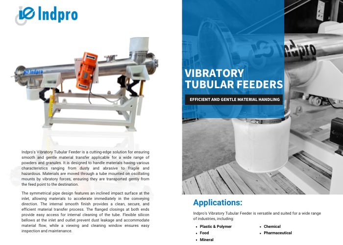 Vibratory Tubular Feeders pdf Download -Indpro Engineering Pune